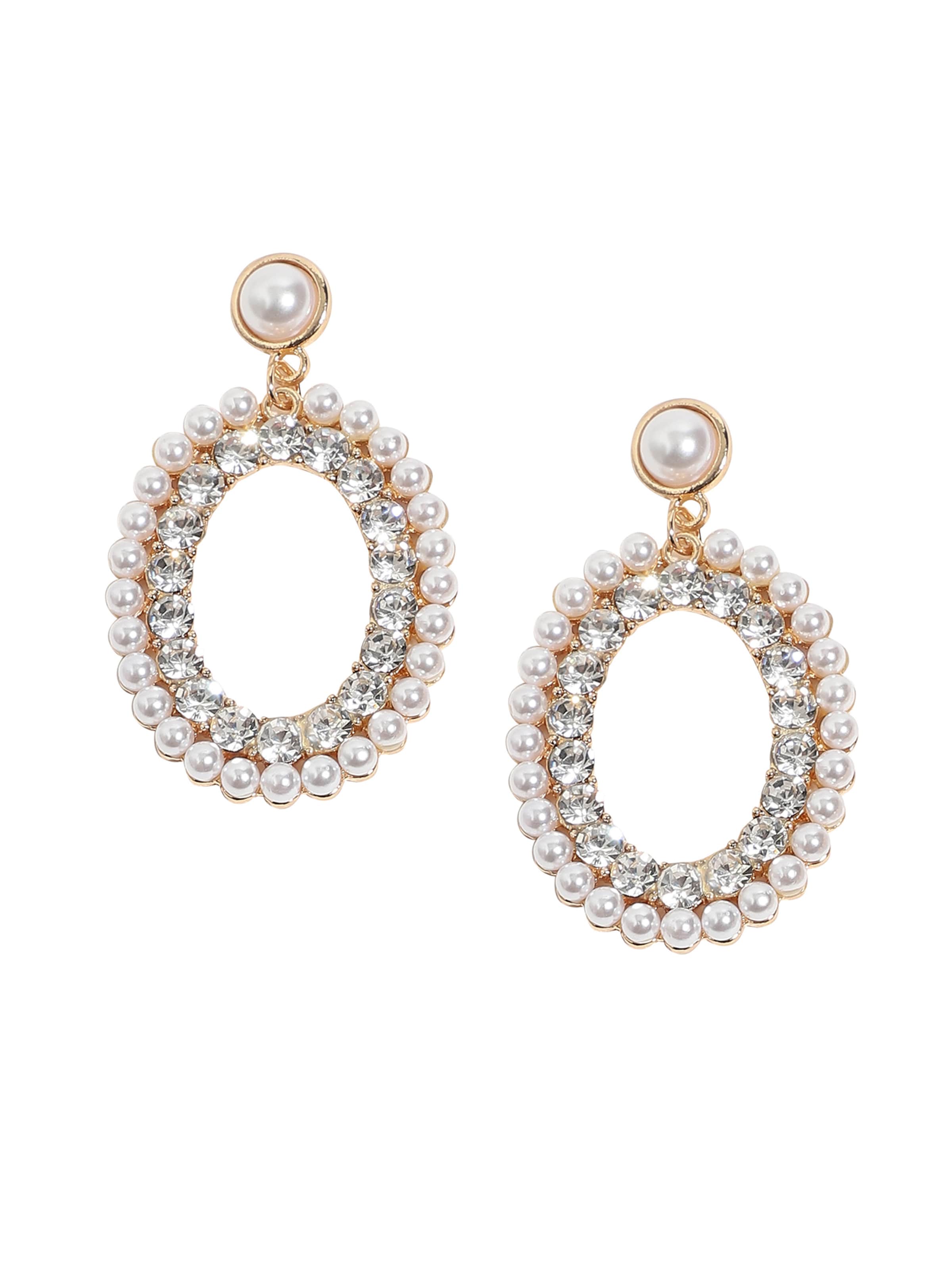 SOHI Náušnice 'Isolde' – zlatá: přední strana