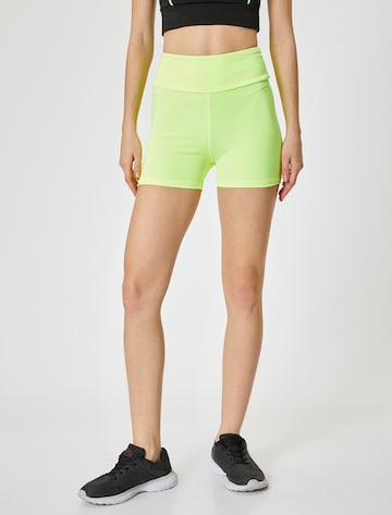 Koton Skinny Leggings in Green: front