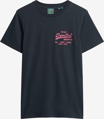 Superdry T-Shirt in Blau: Vorderseite