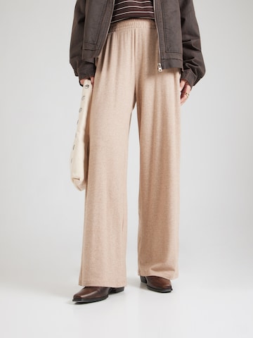 Abercrombie & Fitch Широкий Штаны в Бежевый: спереди