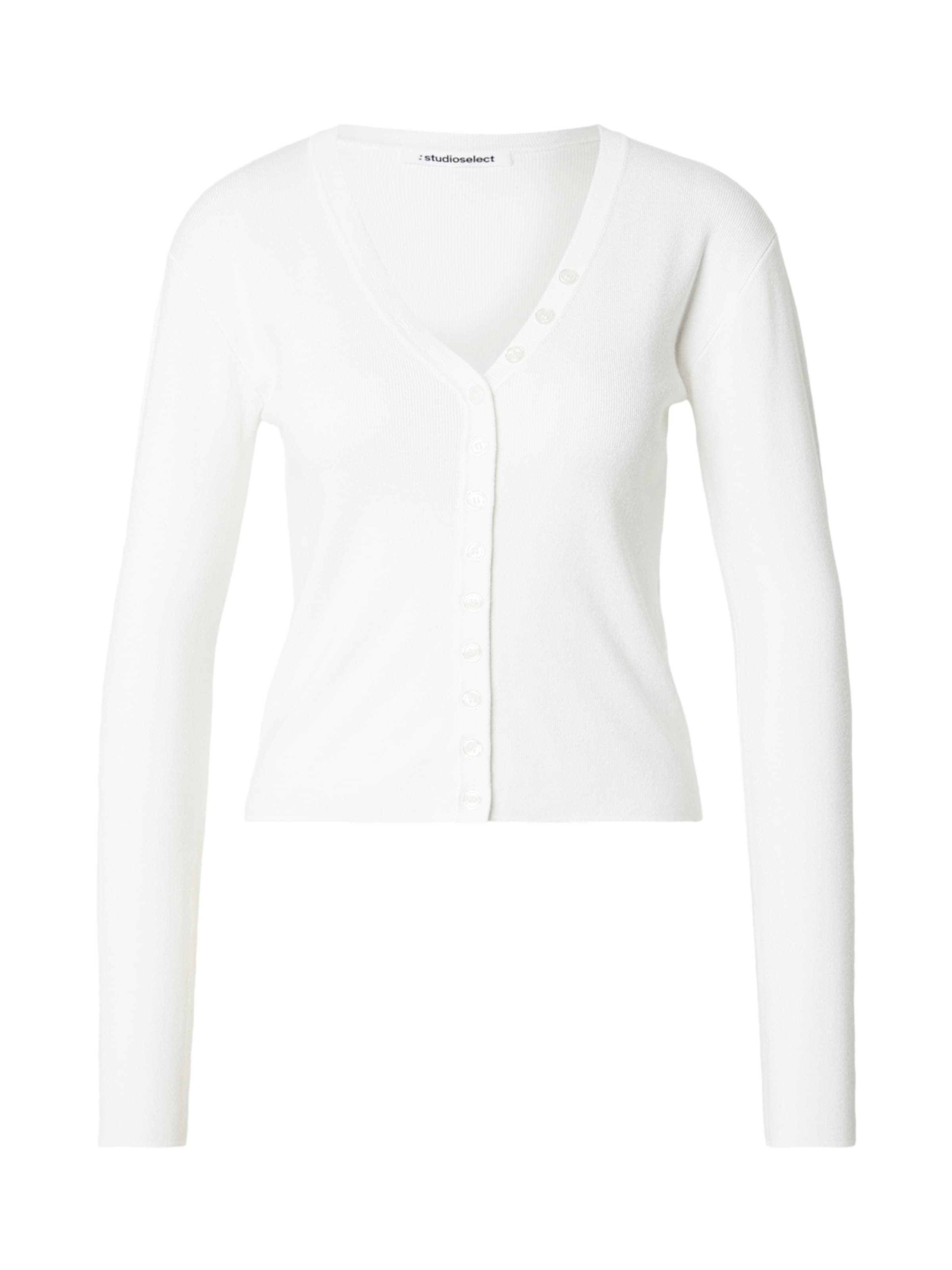 Cardigan 'Laura' studioselect en blanc : devant