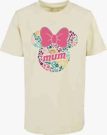 ABSOLUTE CULT Shirt 'Mother's Day - Minnie Mum Flower' in Yellow: front