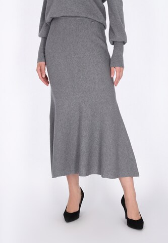 DreiMaster Klassik Skirt in Grey: front
