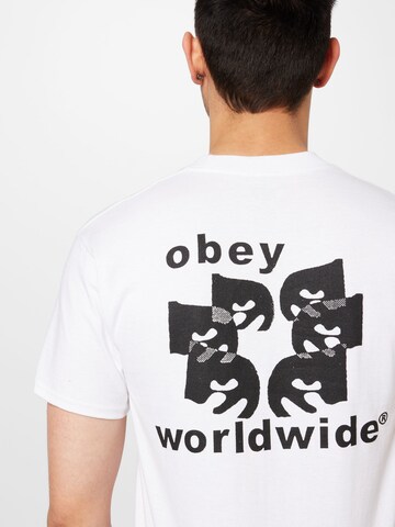 Obey Shirt in Wit