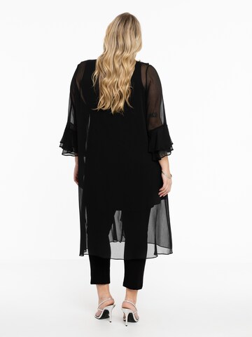 YOEK Strickjacke 'Voile' in Schwarz