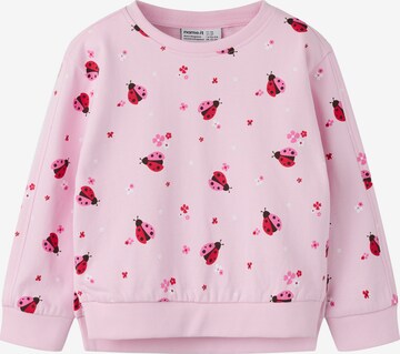 NAME IT Sweatshirt 'NMFBISSINE' in Pink: front