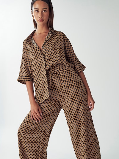 Willa Pantalon 'LEONARDO PANT' en marron / noir, Vue avec produit