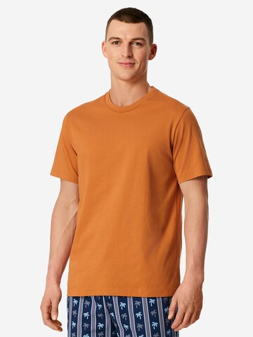 T-Shirt ' Mix Relax ' SCHIESSER en orange : devant