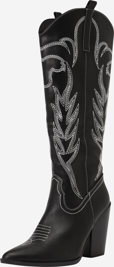 GLAMOROUS Bottes de cowboy en noir / blanc, Vue avec produit