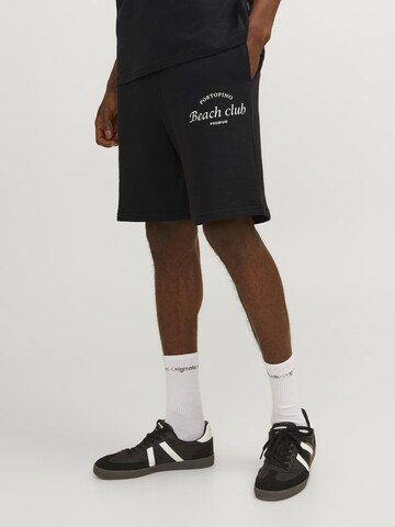 JACK & JONES Regular Broek 'Ocean Club' in Zwart: voorkant