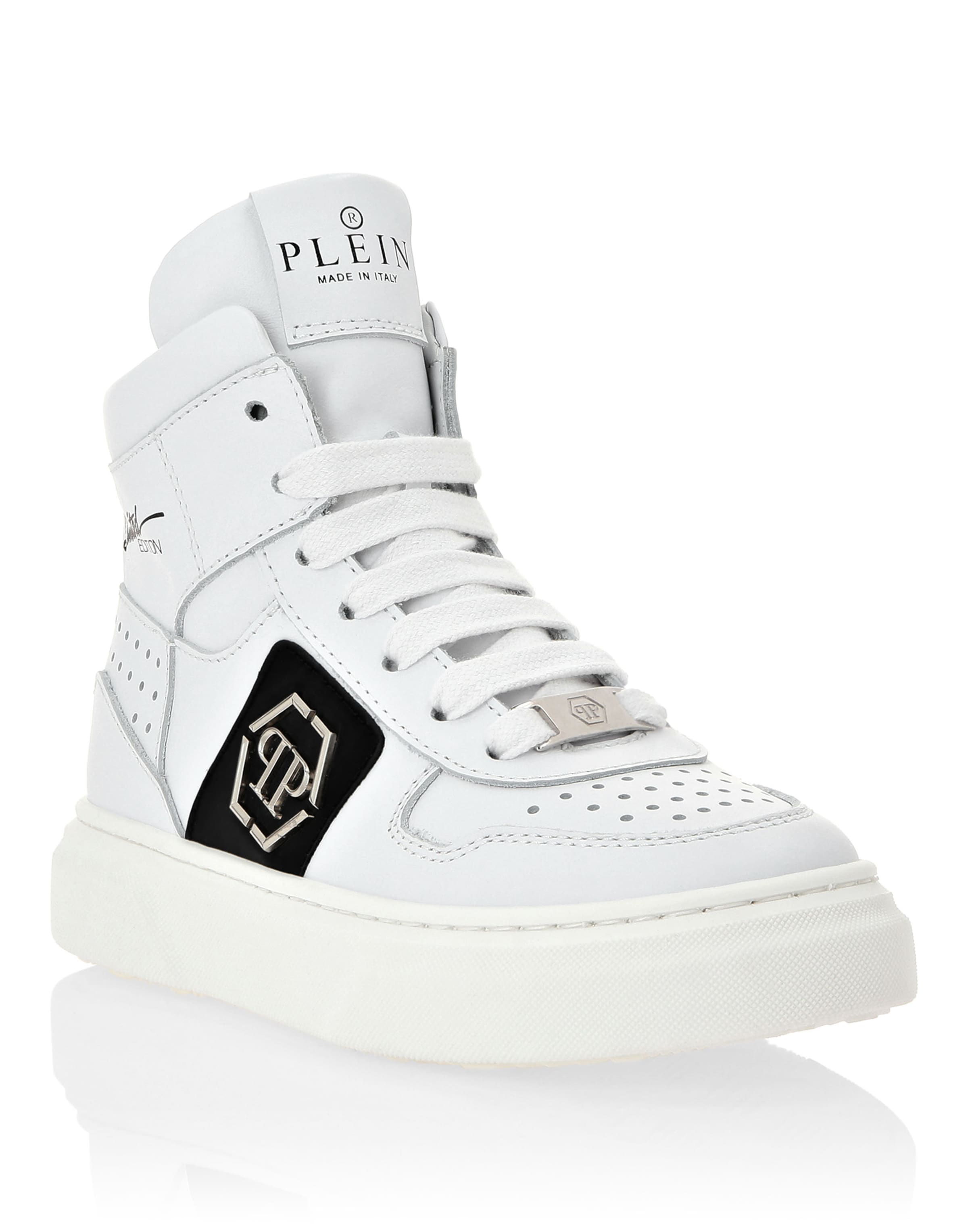 Philipp Plein Trainers in White: front