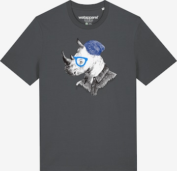 T-Shirt ' Nashorn ' Watapparel en gris : devant