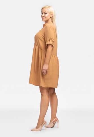 Karko Shirt Dress 'DALIA' in Brown