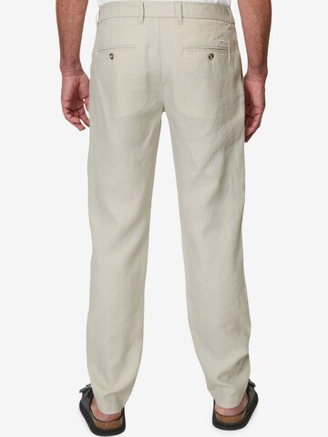 Marc O'Polo Regular Pleat-Front Pants 'Osby' in Beige