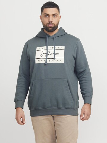 Jack & Jones Plus Sweatshirt 'JORFREDERIKSBERG' i blå: forside