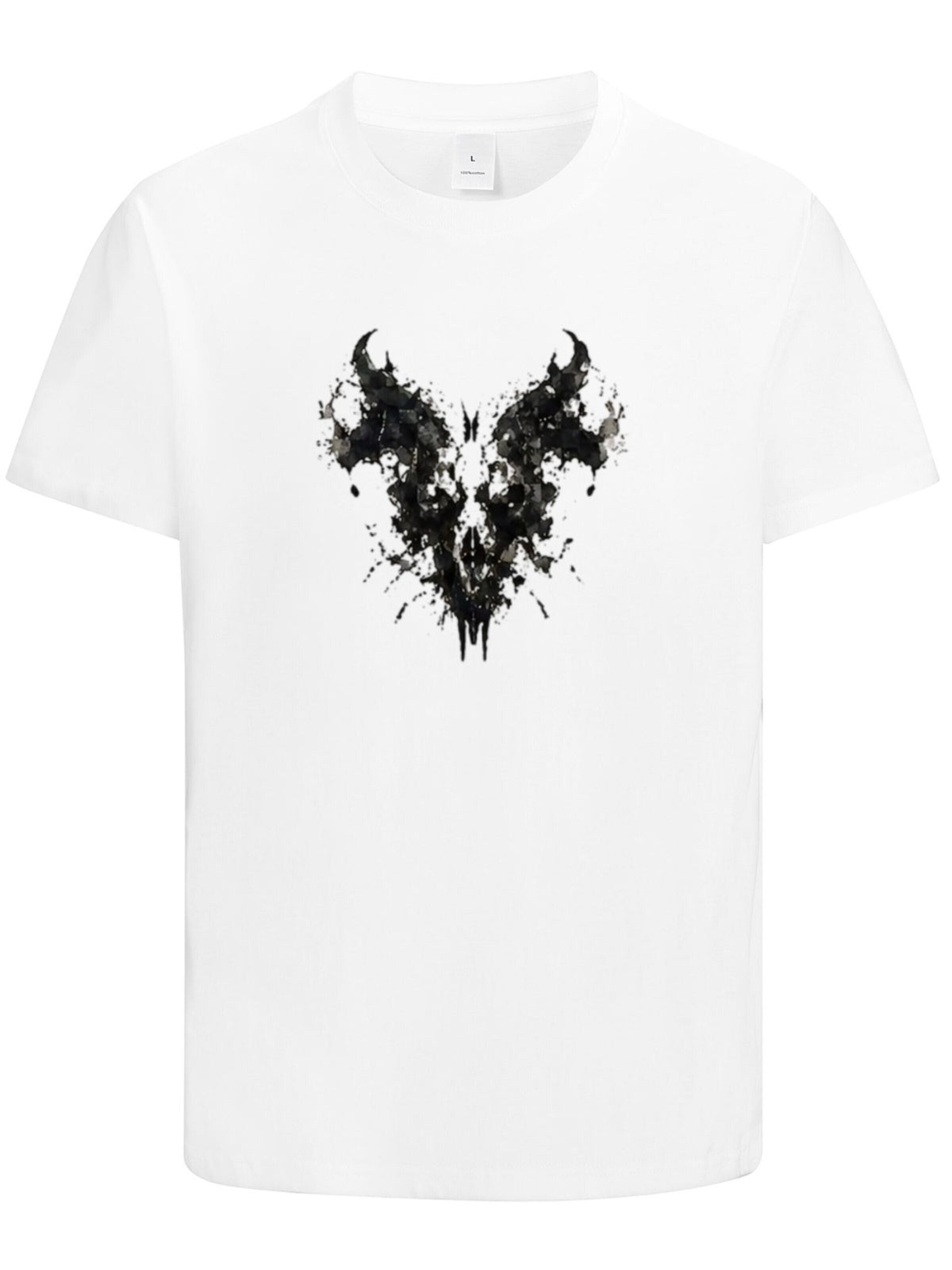 HUSKSWARE Shirt 'Grafik'‌‌‌‌‌‌‌‌ in Weiß: Vorderseite