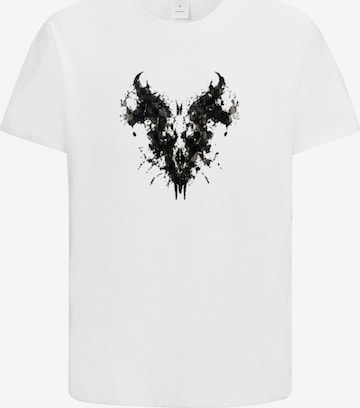 HUSKSWARE Shirt 'Grafik' in Weiß: Vorderseite