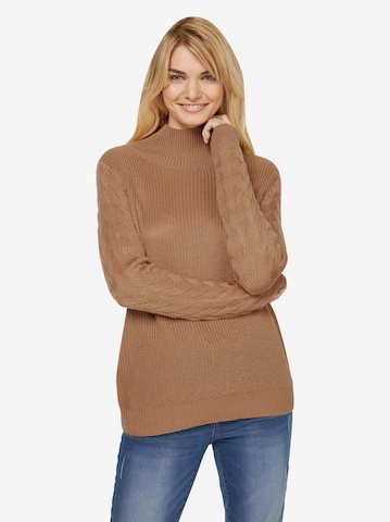 Pull-over Linea Tesini by heine en marron : devant