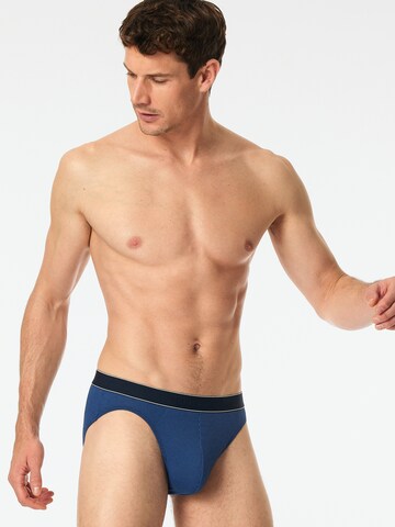 SCHIESSER Slip ' Rio - Duality Function ' in Blauw: voorkant