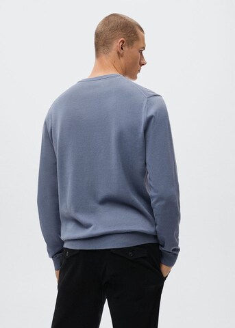 MANGO MAN Sweater 'Ten' in Blue
