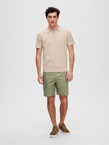 SELECTED HOMME - Pullover 'TELLER' em bege