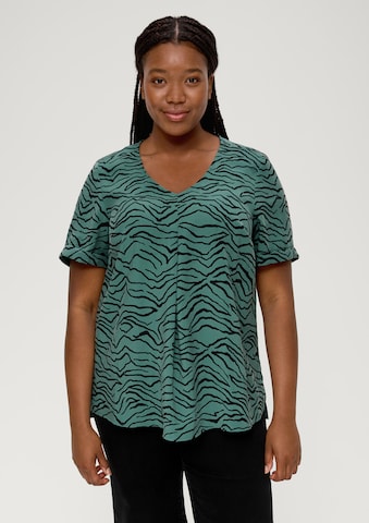 TRIANGLE - Blusa em verde: frente