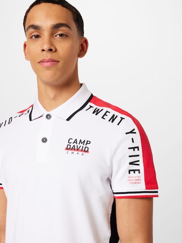 CAMP DAVID Poloshirt in Weiß