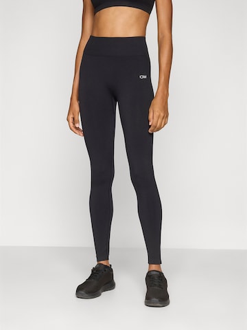 ICANIWILL Skinny Fit Спортен панталон в черно: отпред