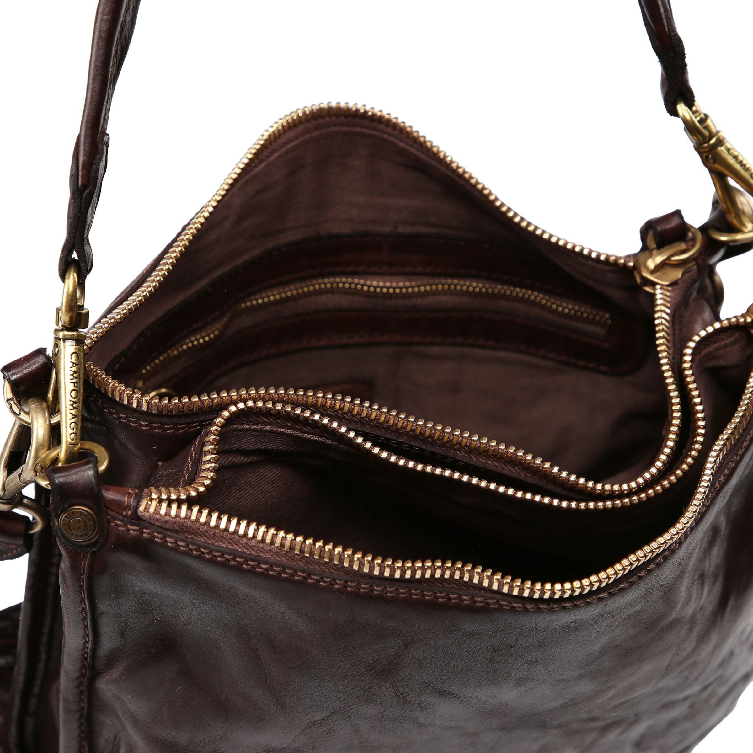 Campomaggi Schoudertas in Bruin