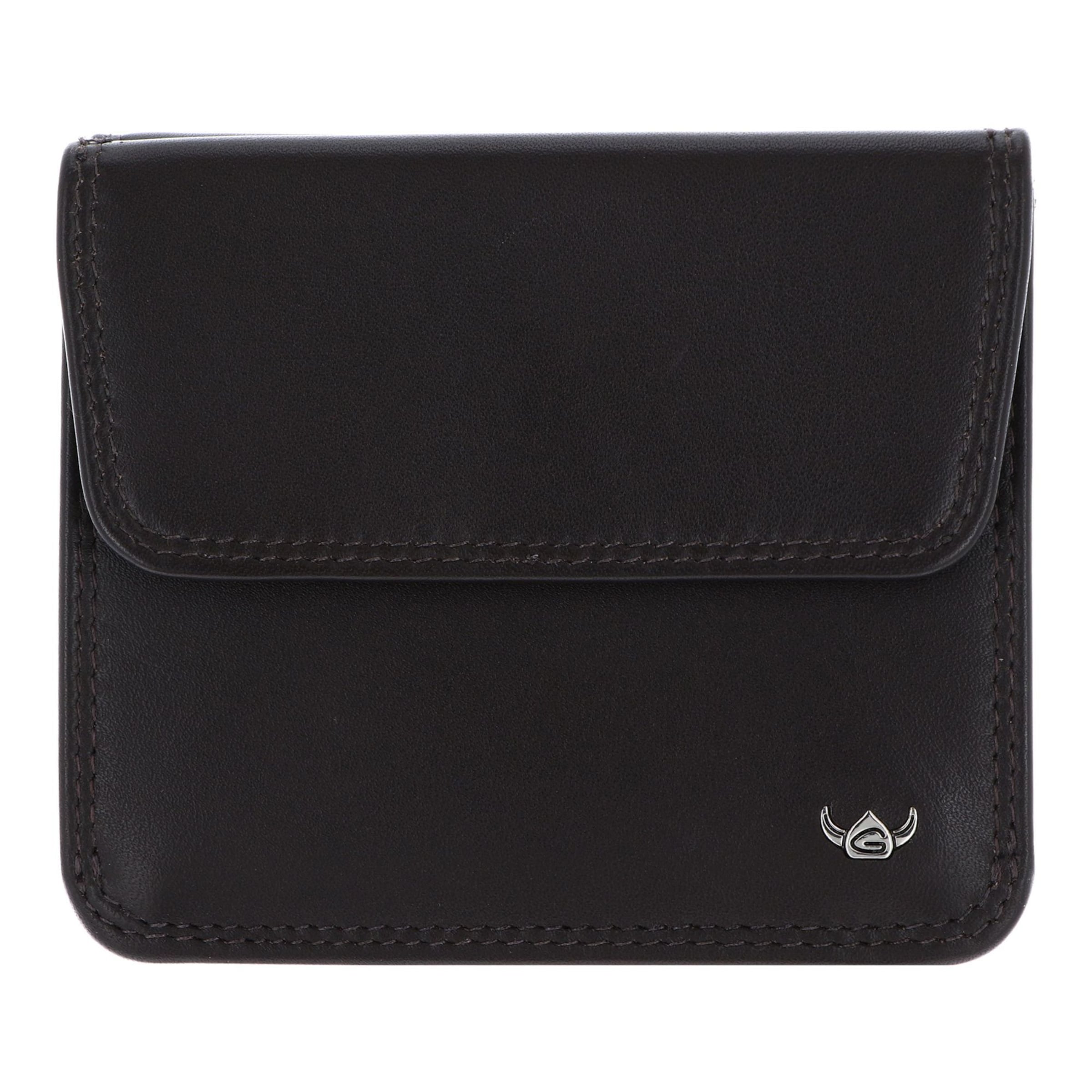 Porte-monnaies GOLDEN HEAD en noir : devant