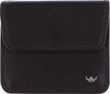 Porte-monnaies GOLDEN HEAD en noir : devant