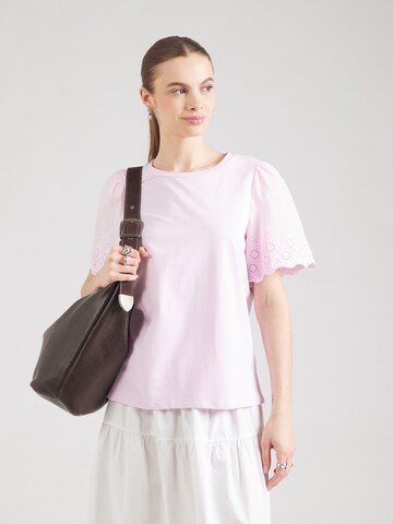 VILA T-shirt i rosa: framsida