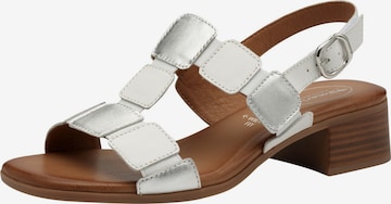 Sandales Tamaris en blanc : devant