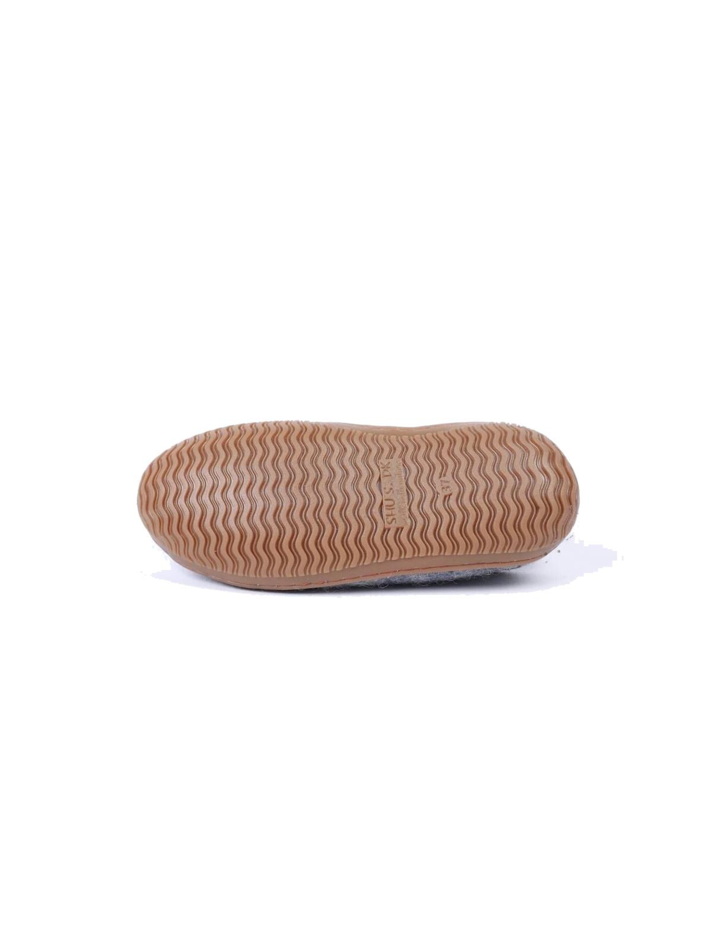 SHUS walk with nature Pantolette 'Sutsko i Demin af uld med Gummisål - Dansk Design fra SHUS' i blå
