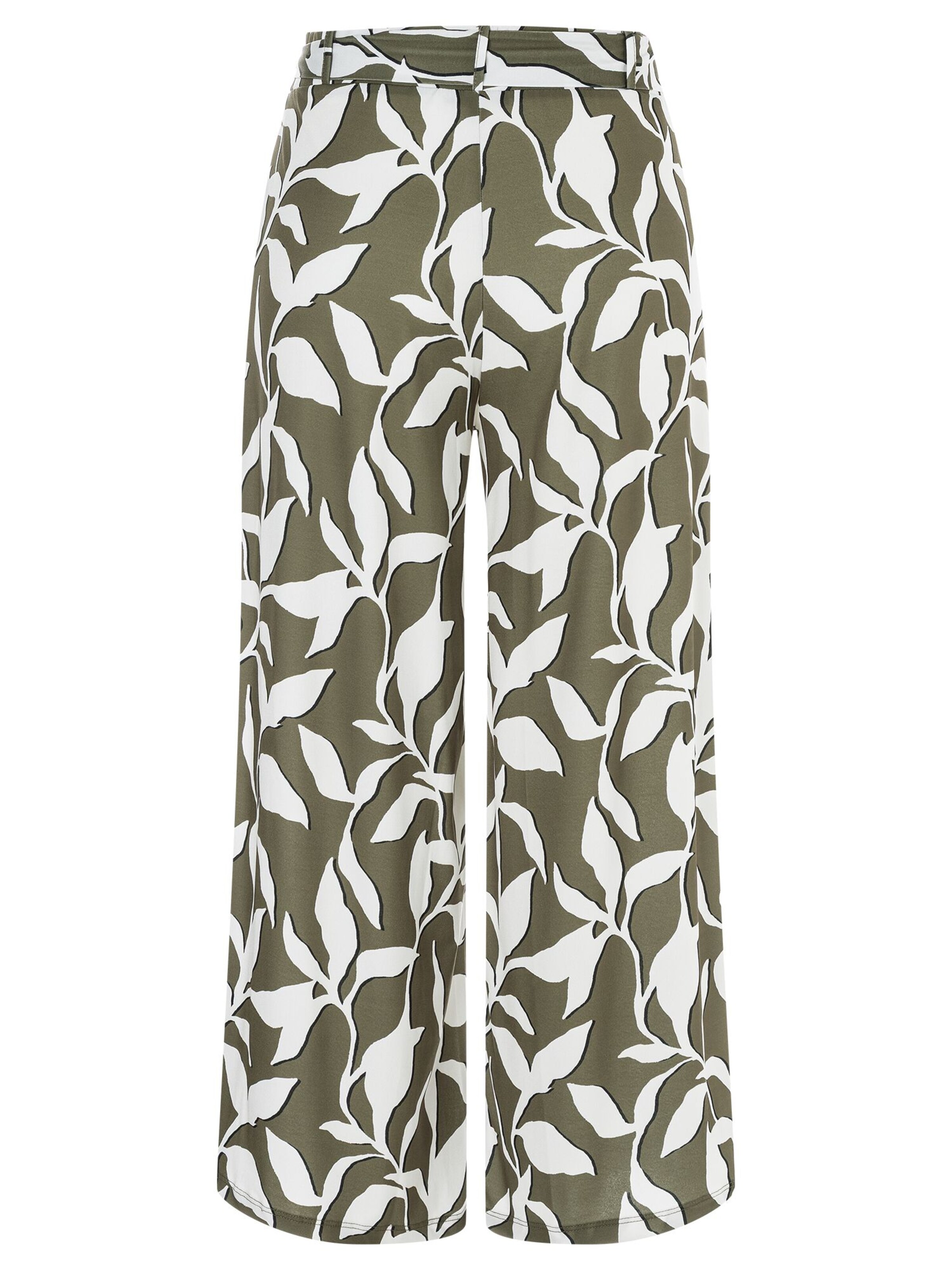 MORE & MORE Wide Leg Hose in Grün: Vorderseite