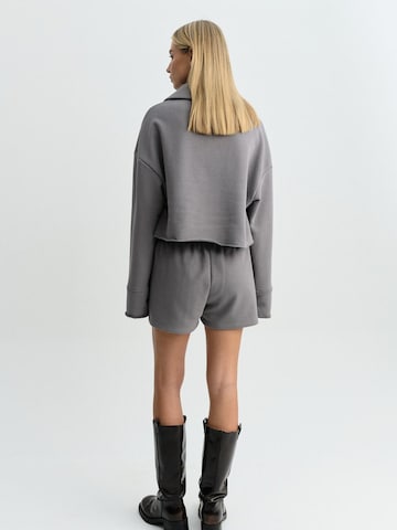 FEMSSY Lużny krój Spodnie 'POCKET SHORTS BEIGE' w kolorze szary