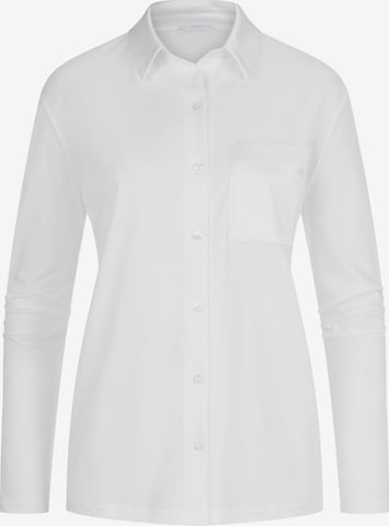 Mey Pajama Shirt in White: front