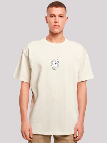 F4NT4STIC Shirt 'Heroes of Childhood Pinocchio Maybe Tomorrow' in Beige