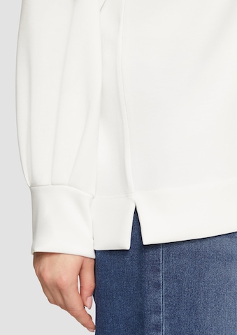 Sweat-shirt s.Oliver en blanc