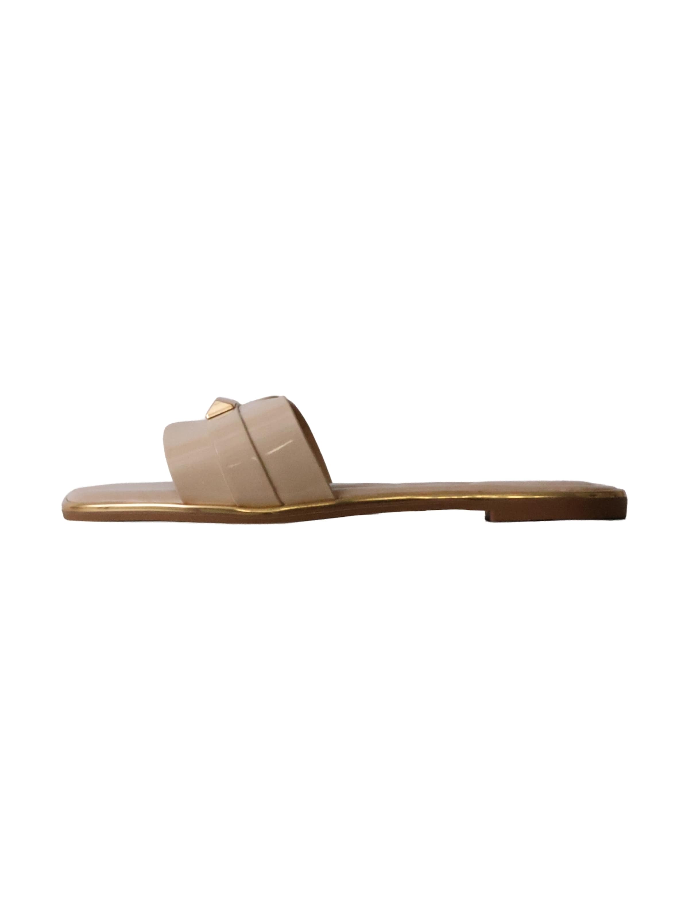 Mule Super Mode en beige : devant