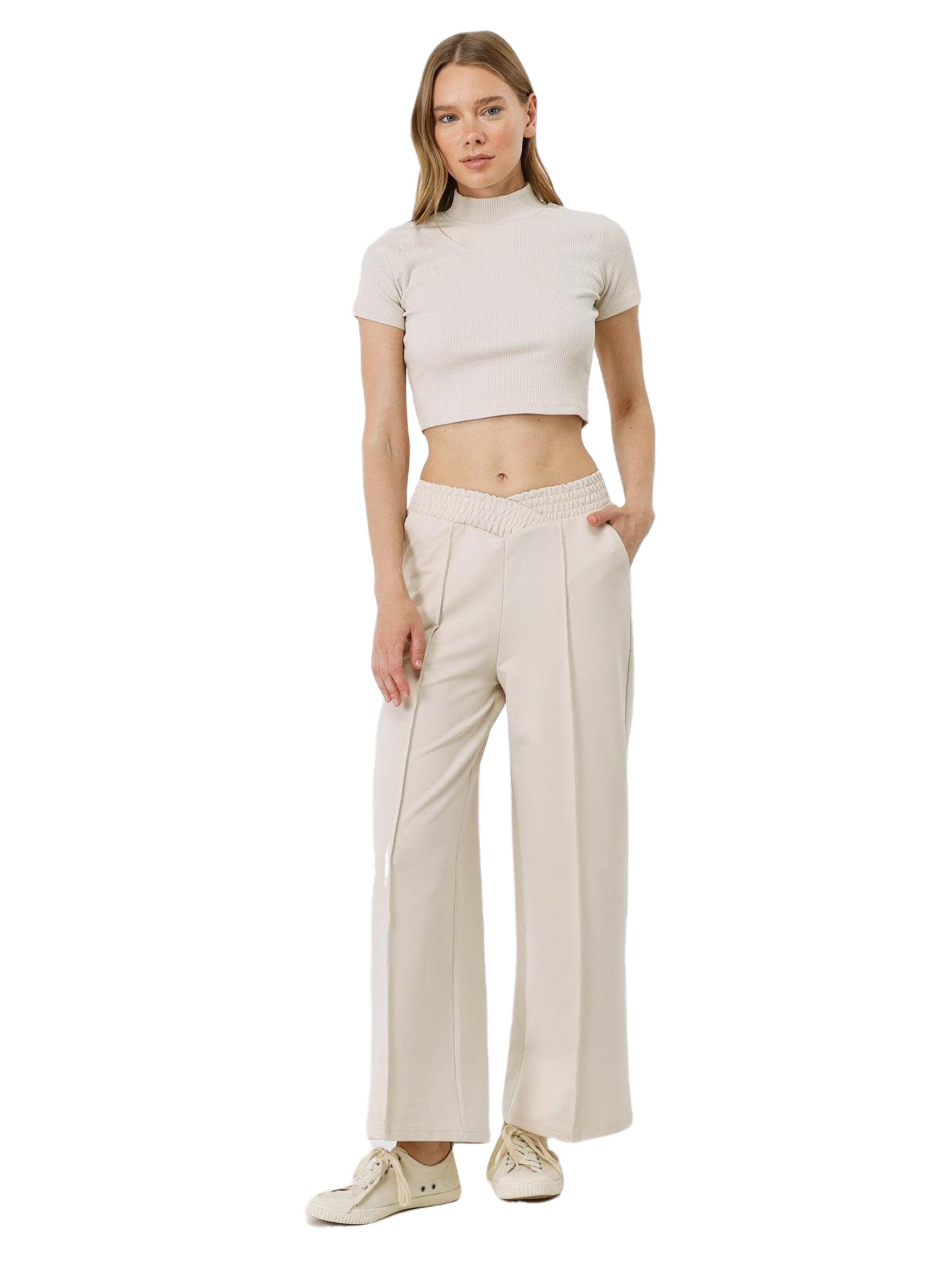 C&City Wide leg Broek in Wit