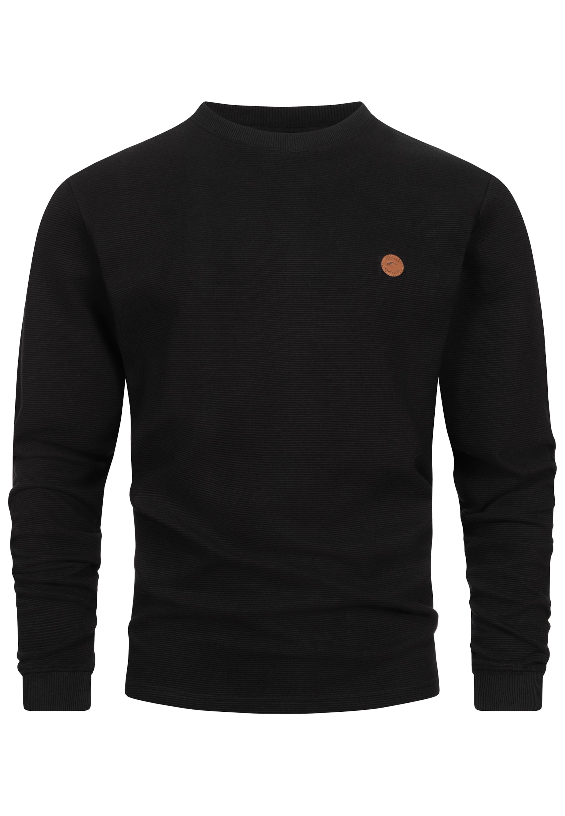 INDICODE JEANS Sweatshirt in Zwart: voorkant