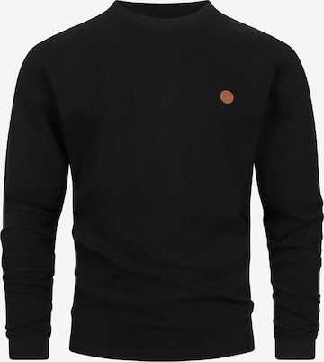 INDICODE JEANS Sweatshirt in Zwart: voorkant