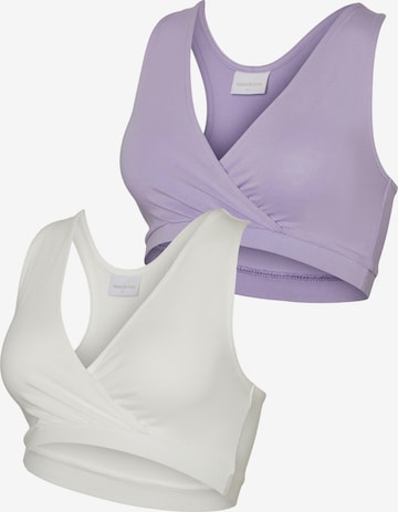 MAMALICIOUS Nursing bra 'Helene' in Purple: front