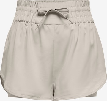 Loosefit Pantalon de sport 'ONPMara' ONLY PLAY en beige : devant