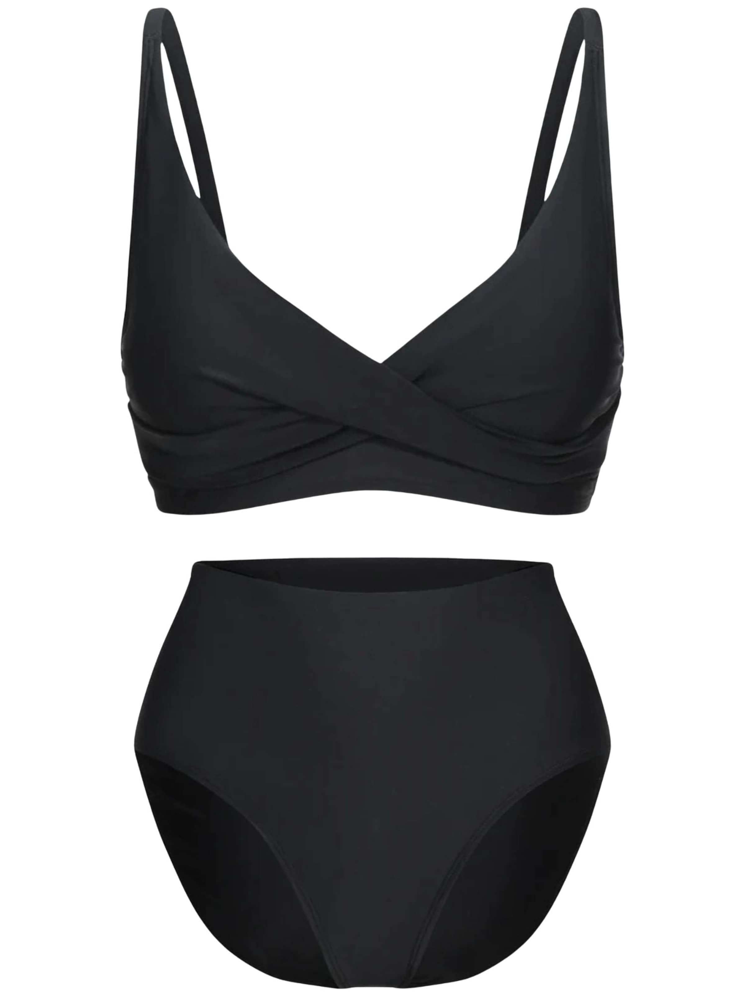 Maillot de bain modelant 'Twist' cfab (formerly creamy fabrics) en noir : devant
