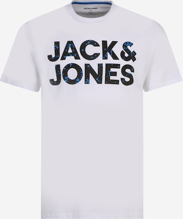 Jack & Jones Plus Shirt 'NEON' in White: front