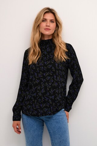 Kaffe Blouse 'Trine' in Zwart: voorkant