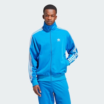 ADIDAS ORIGINALS Zip-Up Hoodie 'Adicolor Classics Firebird' in Blue: front