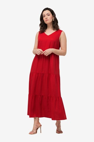 Robe Ulla Popken en rouge : devant